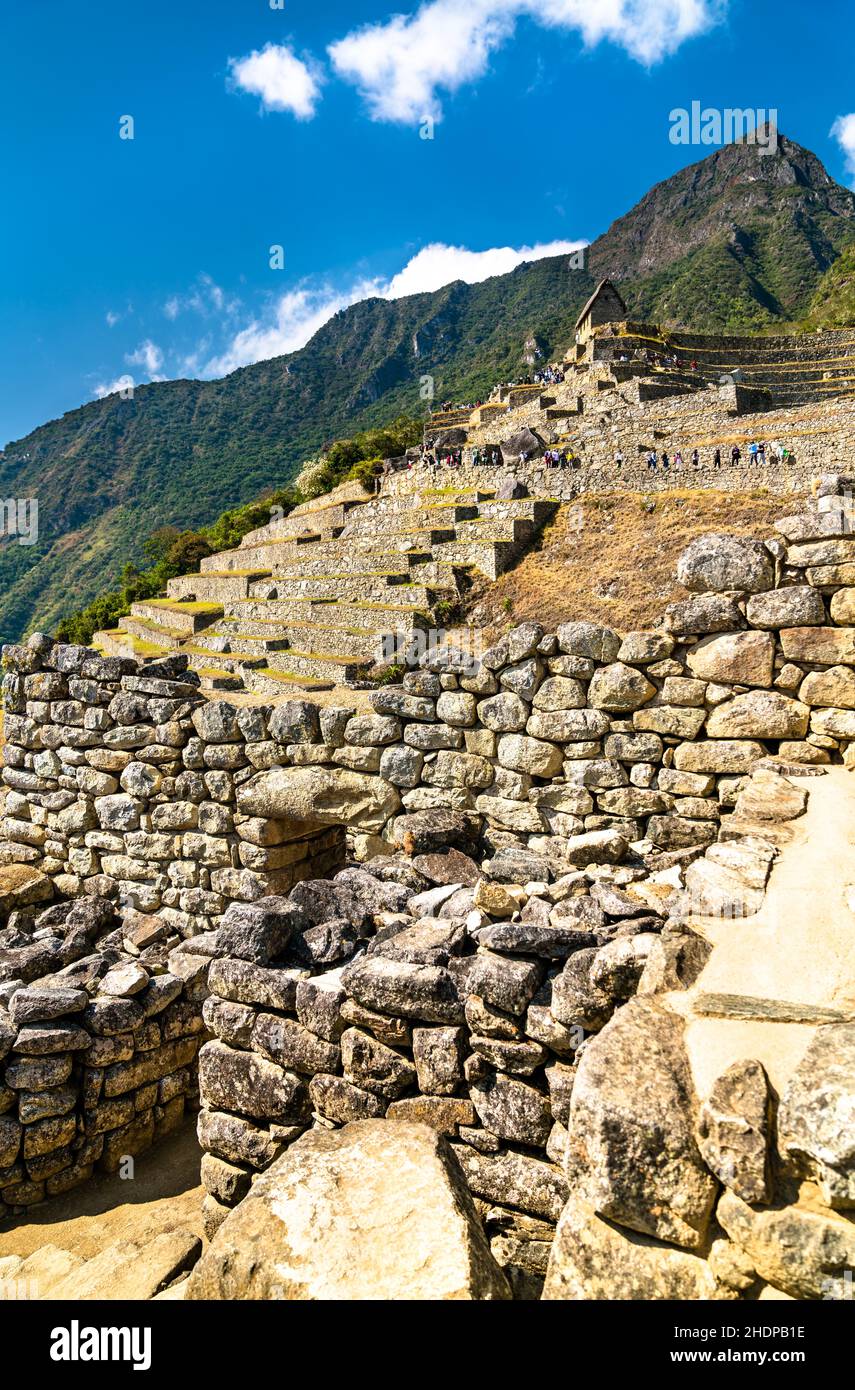 Machu picchu peru inca ruins view hi-res stock photography and images ...