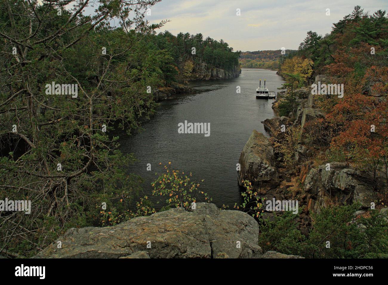 St. Croix River at Interstate State Park in the fall with the Taylors