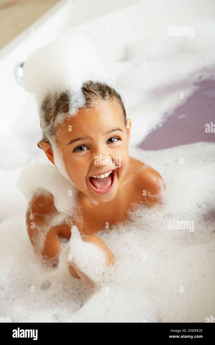 bathing, foam, bathtub, bubble bath, to bath, foams, bath, bathtubs, bubble baths Stock Photo