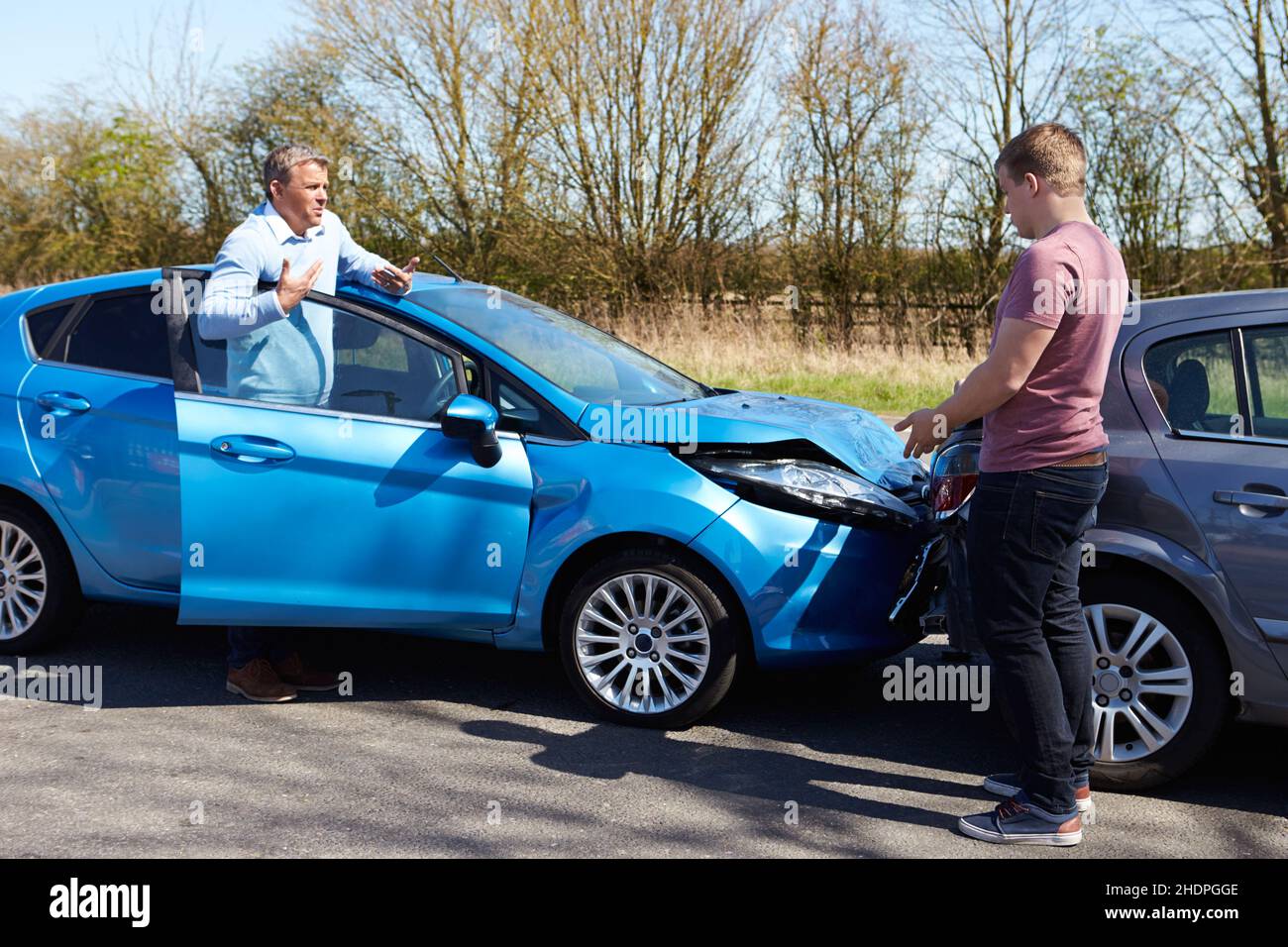 interview, road accident, car accident, interviews, accident, accidents, road accidents, car accidents Stock Photo