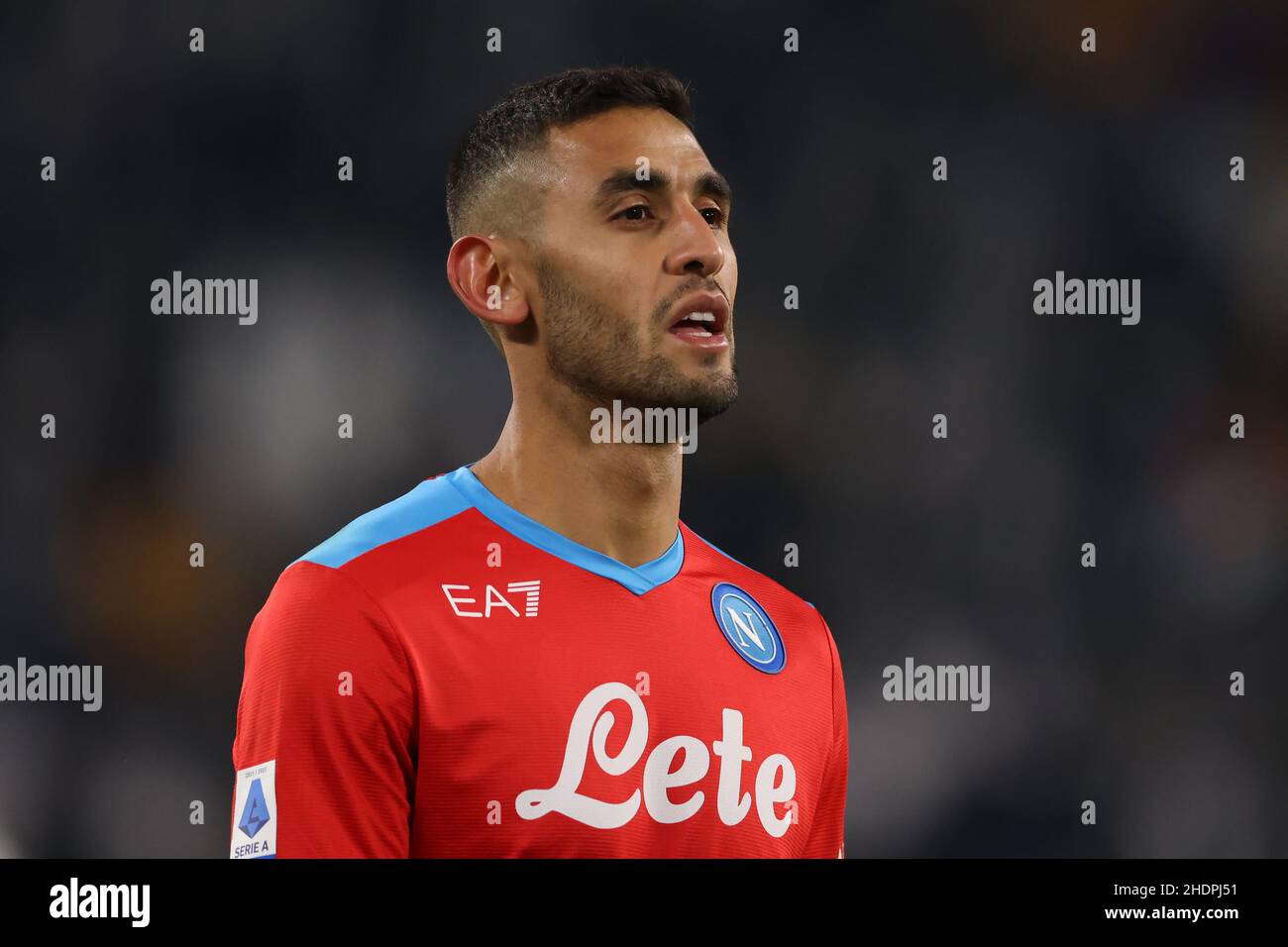 Turin, Italy. 6th Jan, 2022. Faouzi Ghoulam of SSC Napoli looks on during the Serie A match at Allianz Stadium, Turin. Picture credit should read: Jonathan Moscrop/Sportimage Credit: Sportimage/Alamy Live News Stock Photo