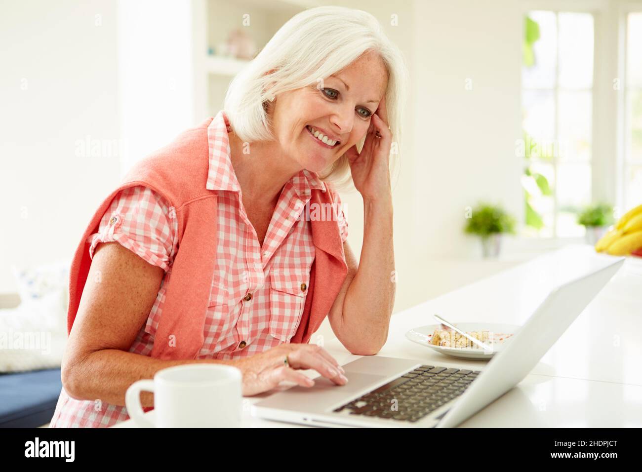 woman, senior, laptop, internet, female, ladies, lady, women, elderly ...