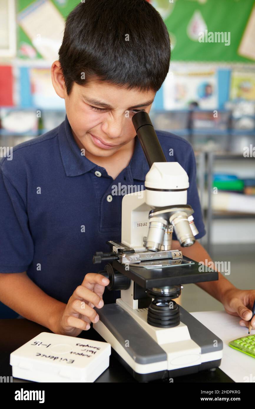 boy, child, microscope, biology lesson, boys, children, childs, kid