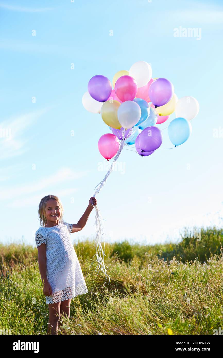 girl, balloon, girls, balloons Stock Photo Alamy