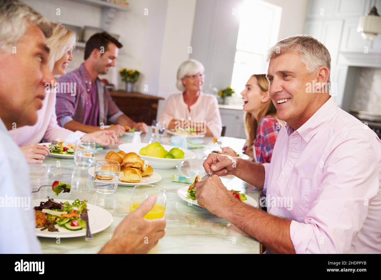 entertainment, meal, family reunion, entertainments, meals Stock Photo