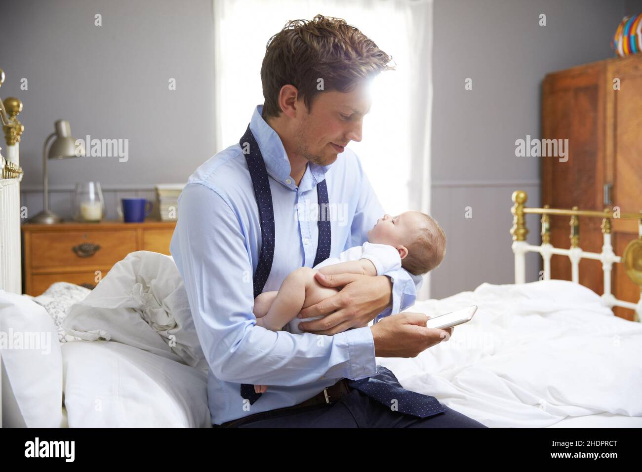 baby, father, getting dressed, morning, babe, babies, human babies, dad, fathers, getting
