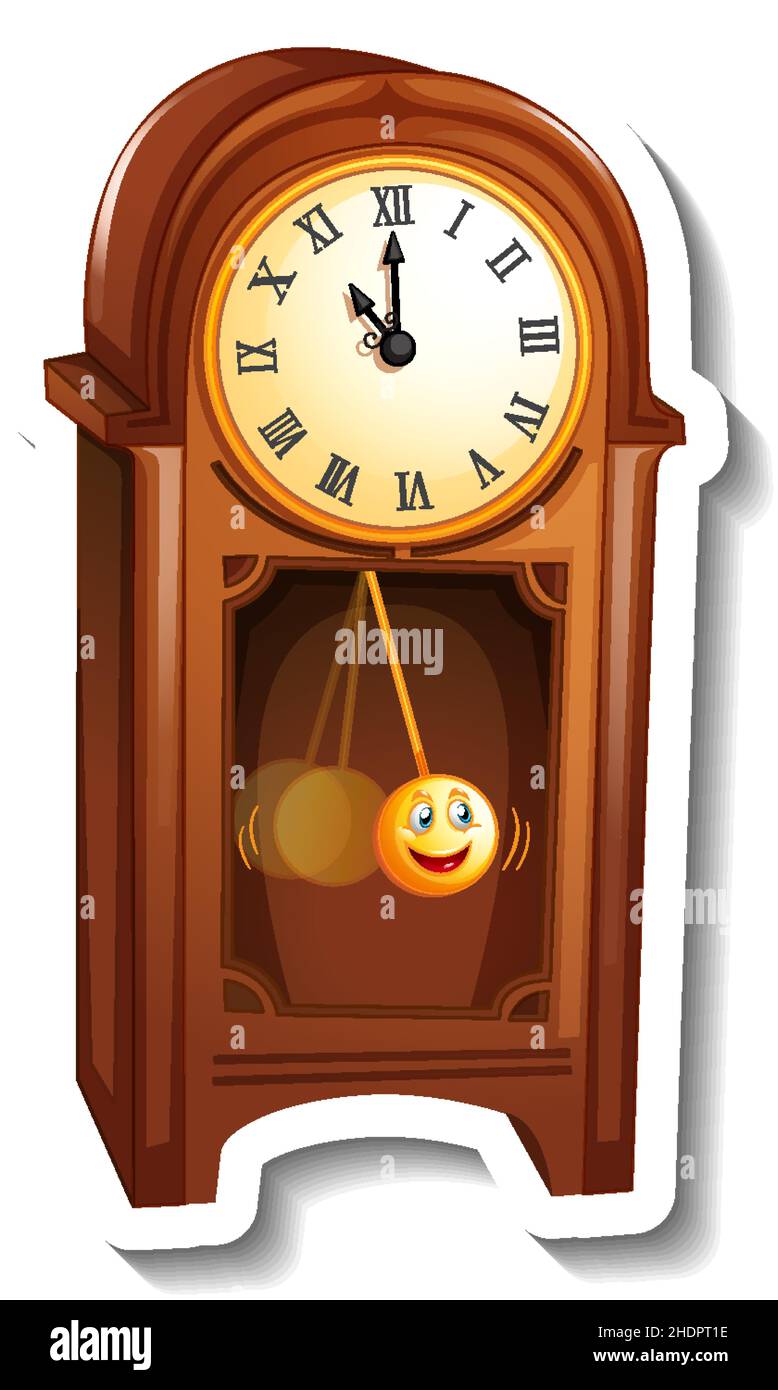 Clock in cartoon style hi-res stock photography and images - Alamy