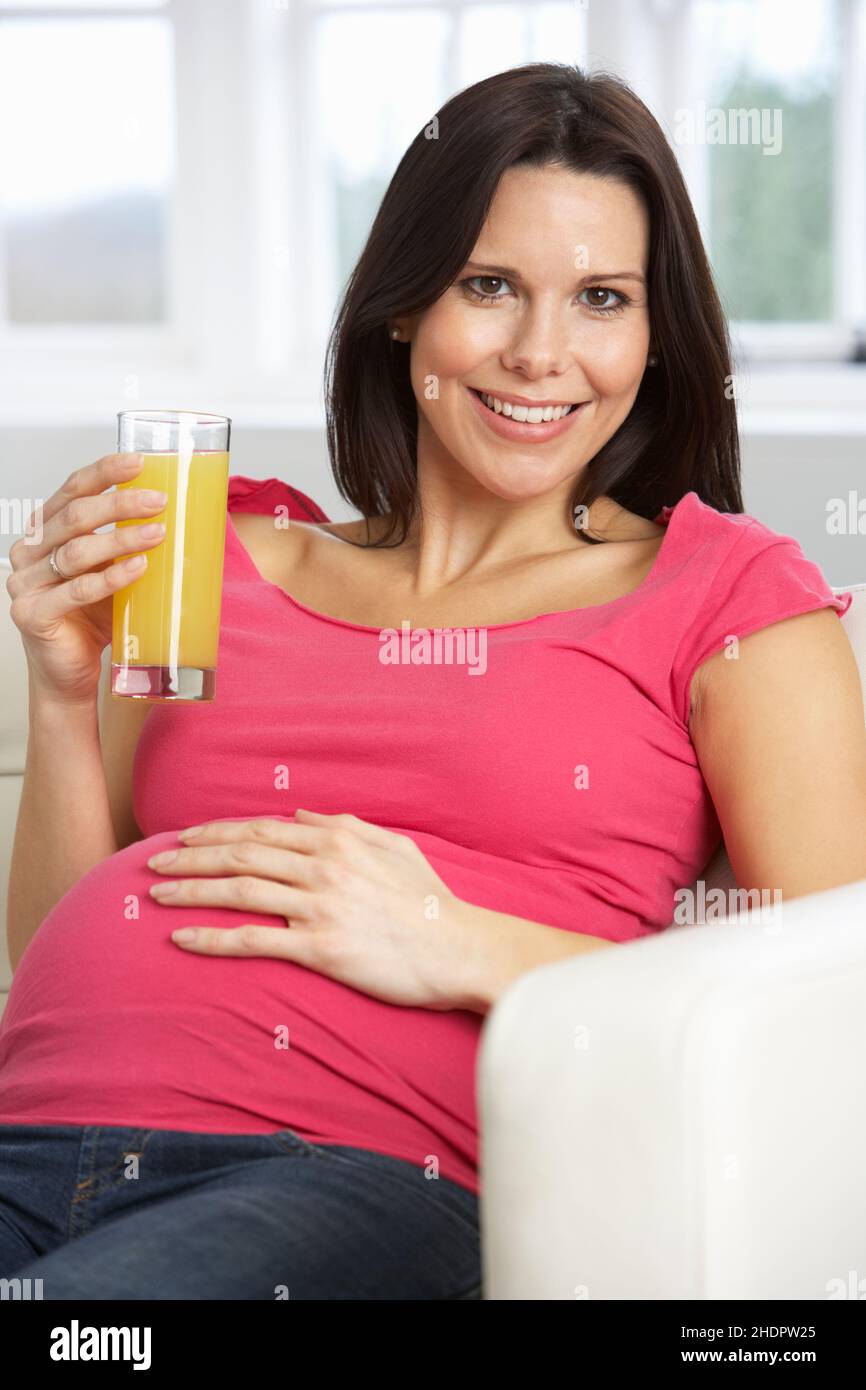 young woman, healthy diet, orange juice, pregnant, girl, girls, woman