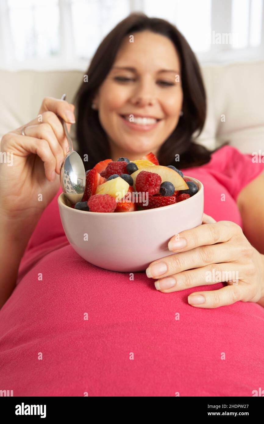 woman, healthy diet, pregnant, fruit salad, female, ladies, lady, women