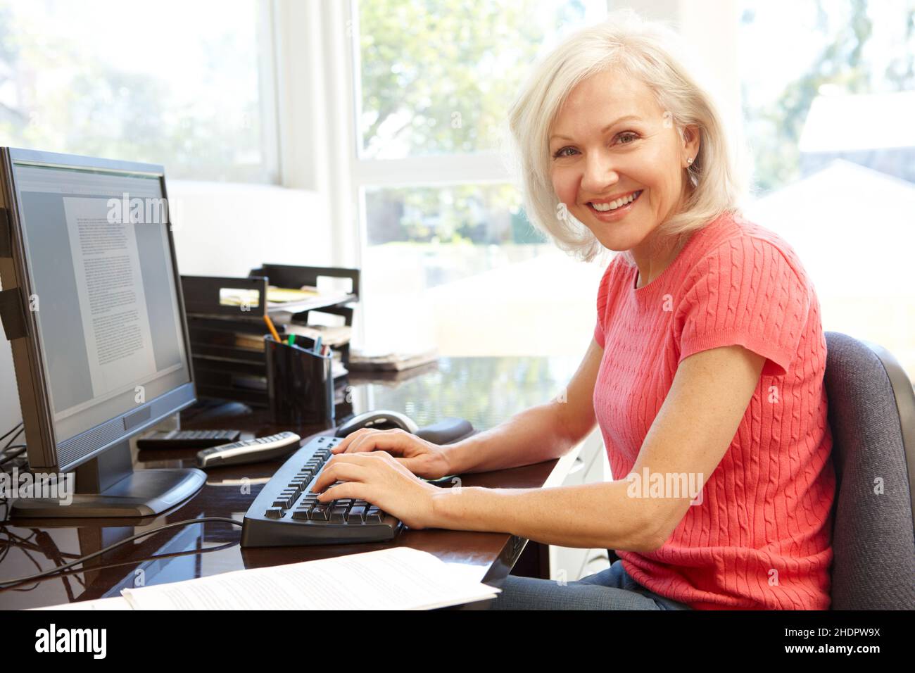 senior, home office, computer workstation, elderly, old, seniors, home offices, computer