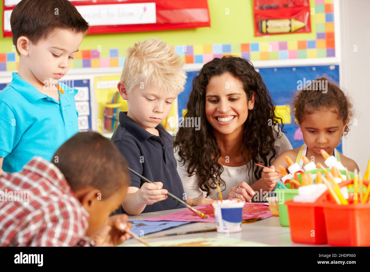 painting, preschool, drawing, kindergarten, preschools Stock Photo Alamy