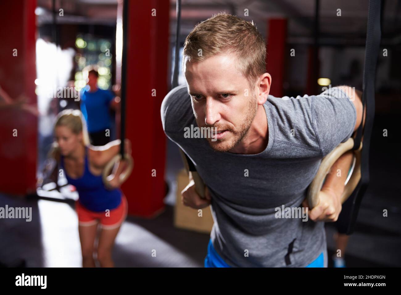 training, muscle, Gymnastic Rings, muscles Stock Photo Alamy
