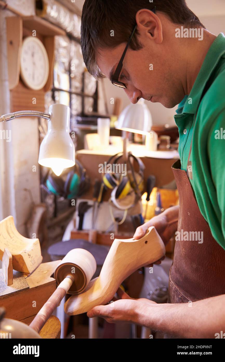 handcraft, shoe lasts, shoemaker, handcrafts, needlework, needleworks, shoemakers Stock Photo