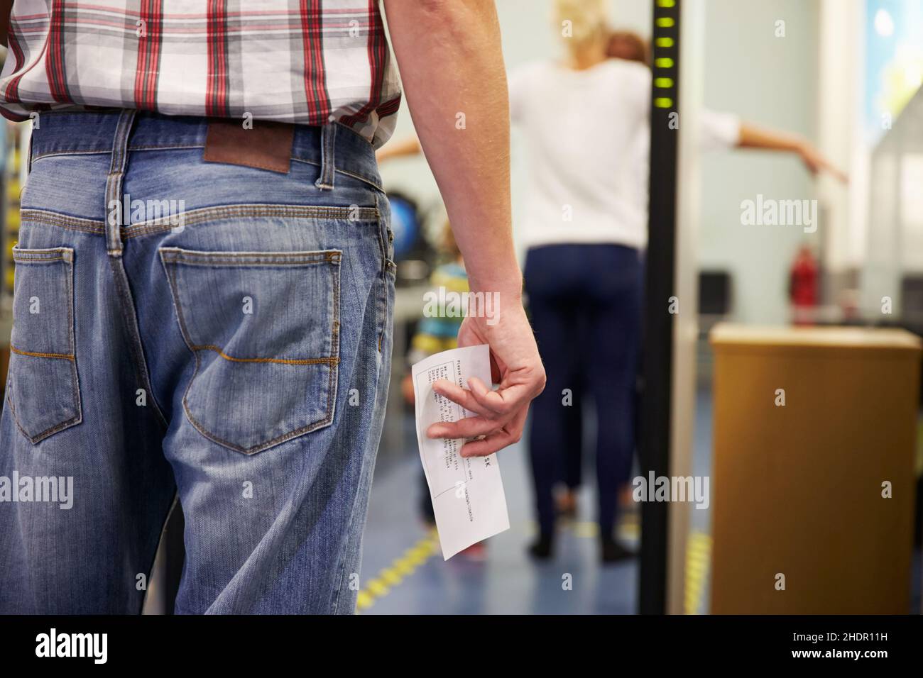 airport, metal detector, airports, metal detectors Stock Photo Alamy
