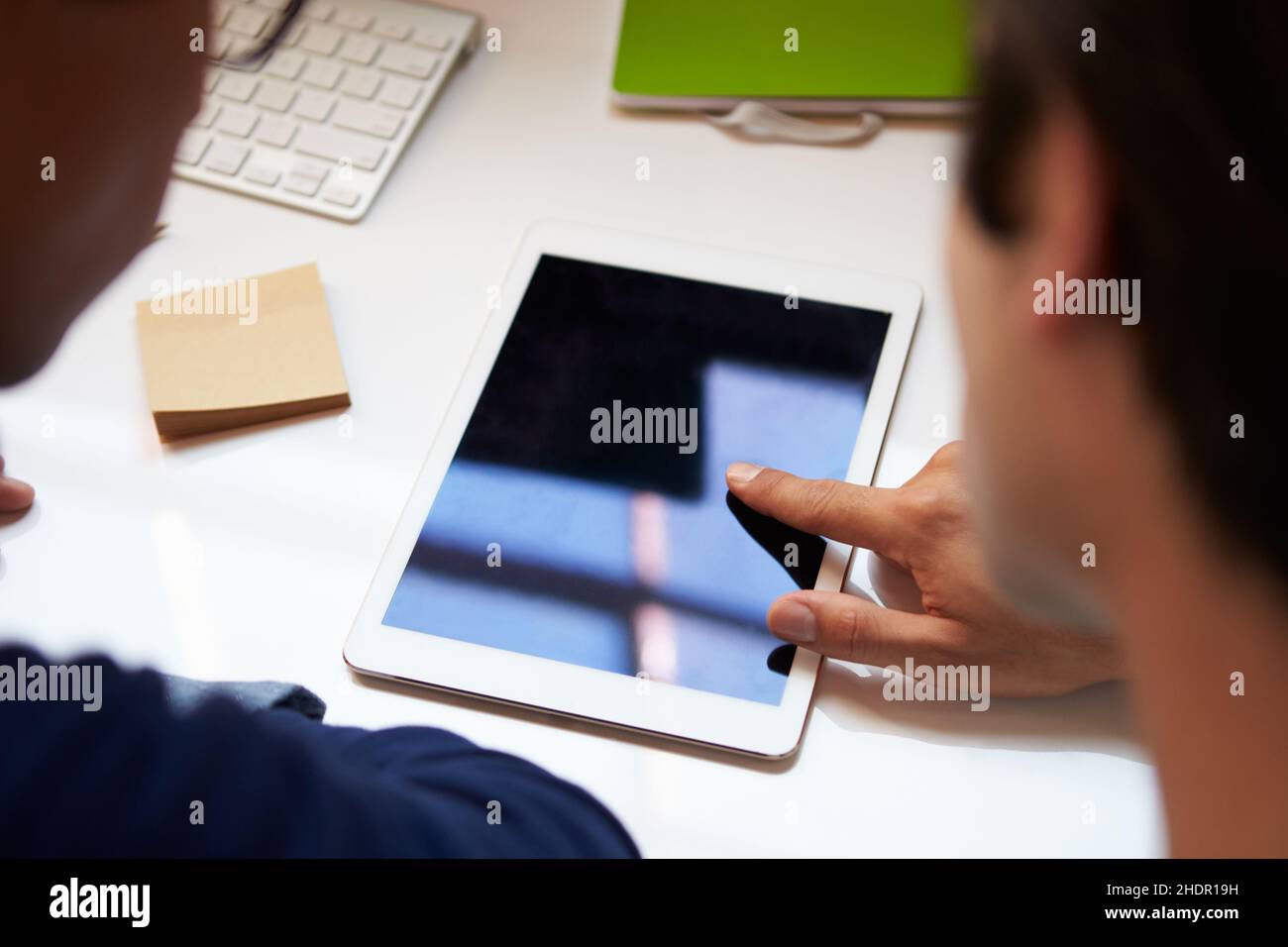 workplace, customer conversation, tablet-pc, workplaces, workstation, customer conversations, ipad, tablet pc Stock Photo