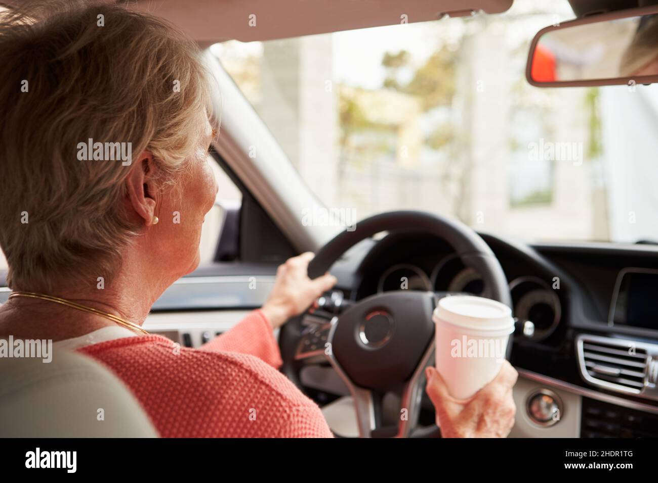 senior, coffee cup, car driver, elderly, old, seniors, coffee cups, car