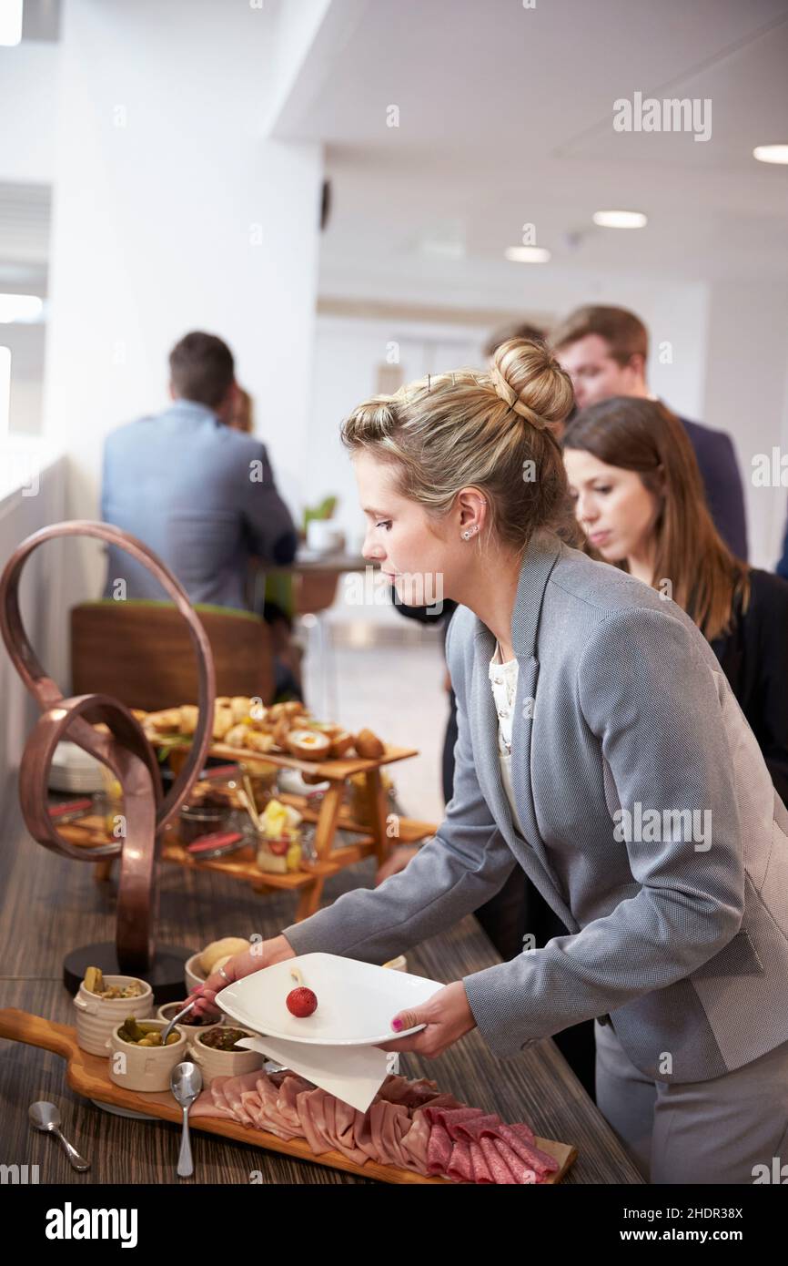 buffet, lunch break, buffets, lunch, lunch breaks, lunch time Stock