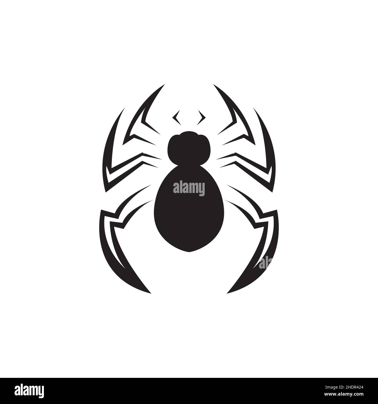 isolated widow spiders logo design vector graphic symbol icon illustration creative idea Stock Vector