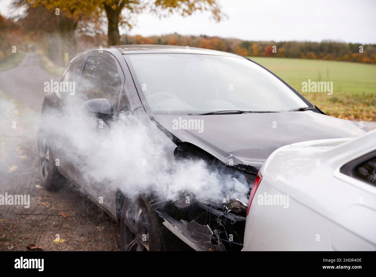 car body damage, rear end collision, accident, car body damages, rear end collisions, accidents Stock Photo