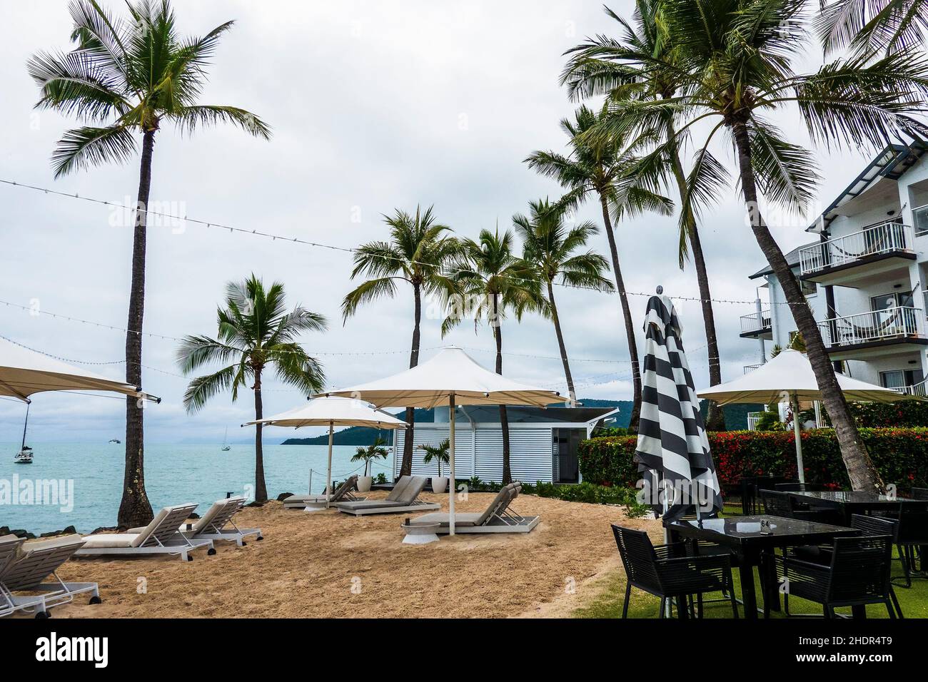 Airlie Beach, Queensland, Australia January 2022 The beach of luxury