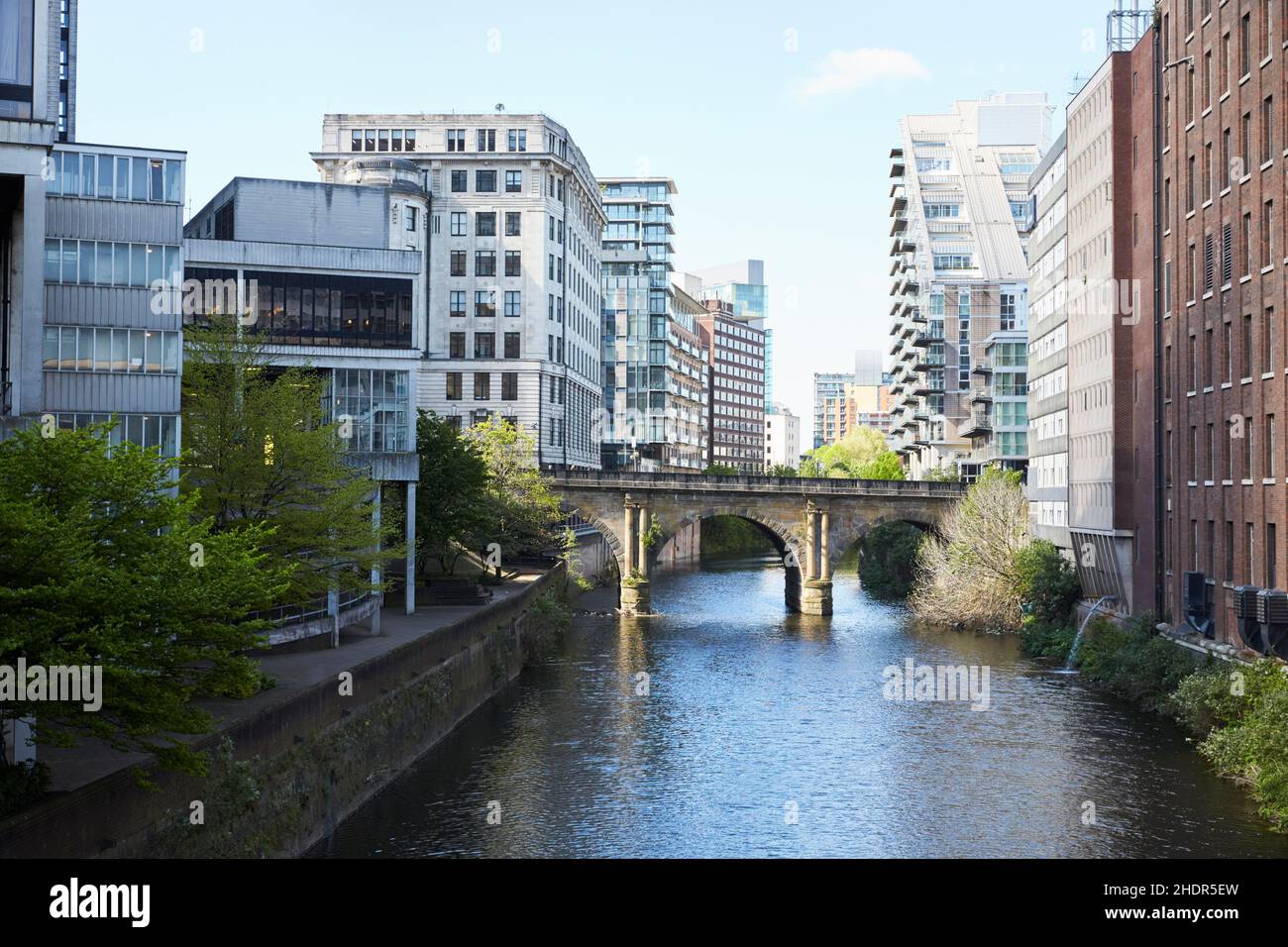 manchester, river irwell, manchesters Stock Photo