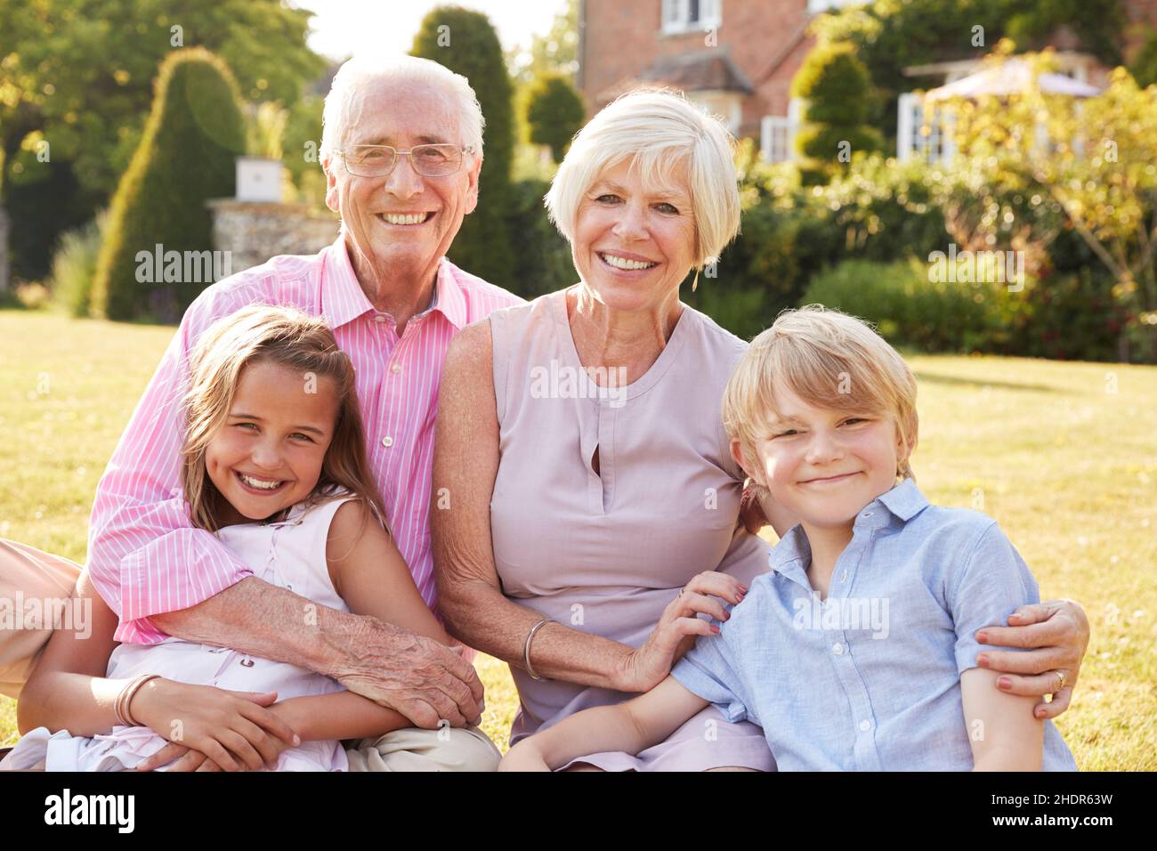 grandparent, family portrait, grandchildren, grandparents, family