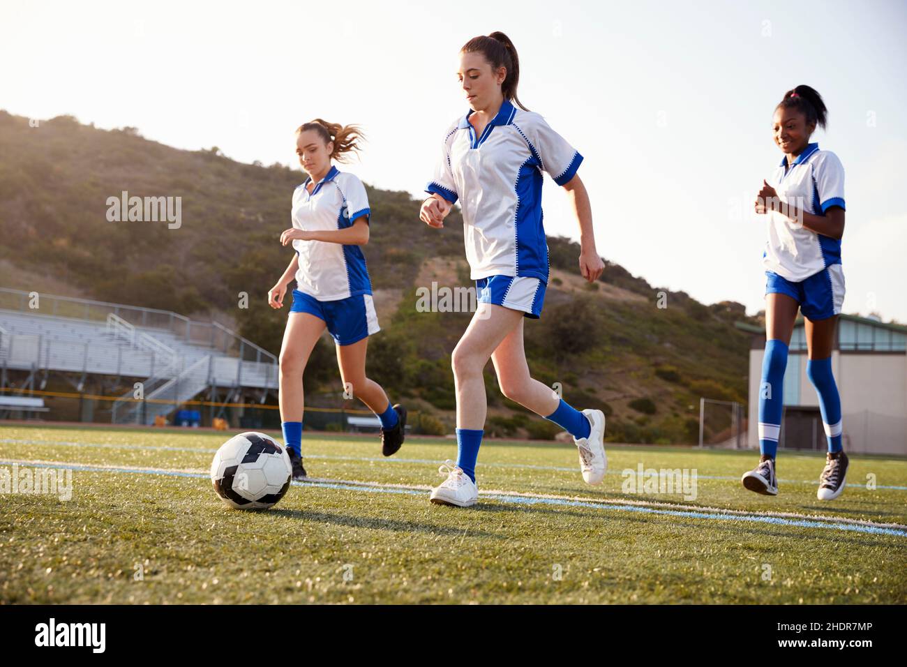 soccer, soccer player, girls soccer, soccers, football players Stock Photo