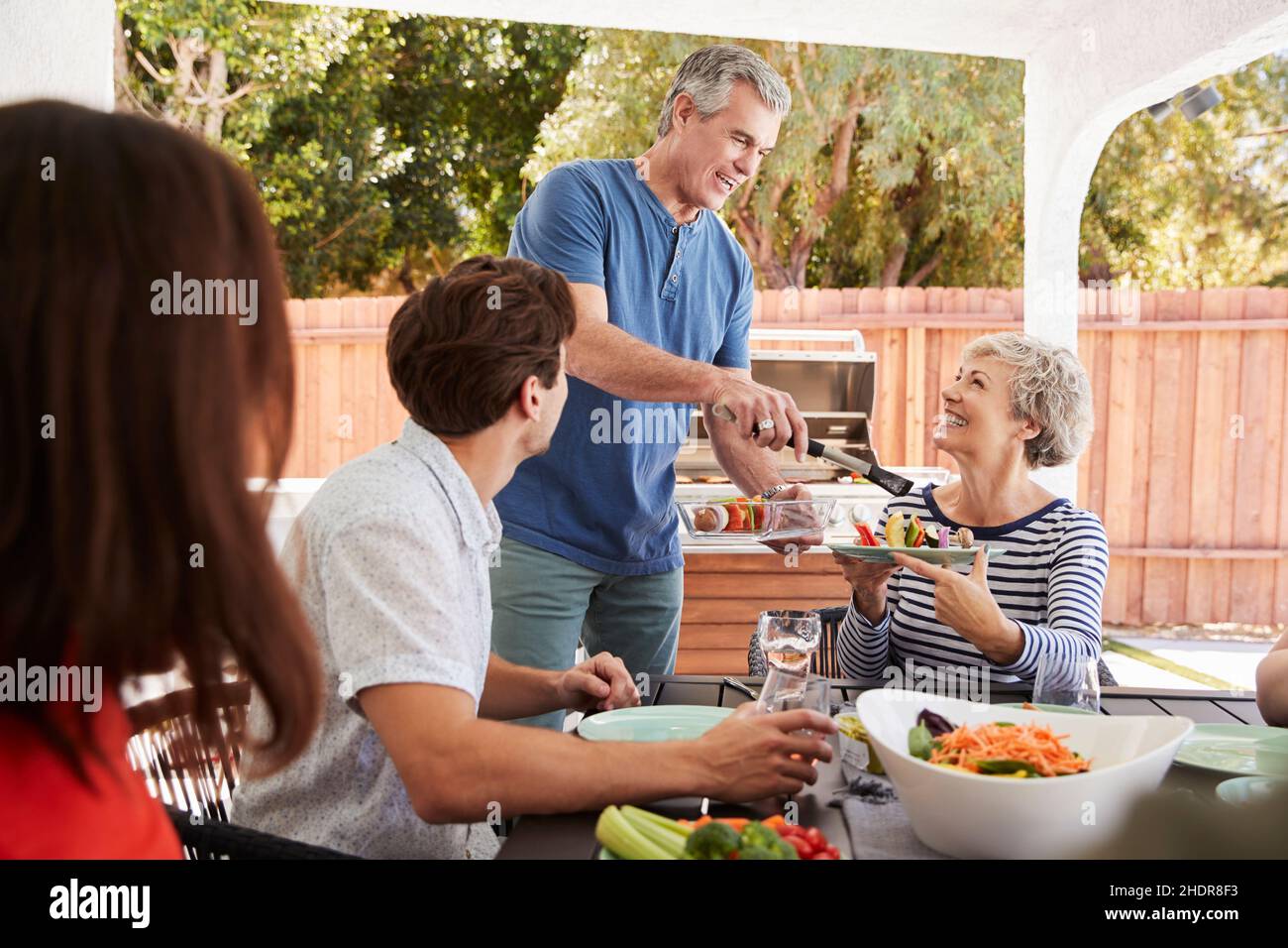 eating, serve, barbecue, eat, serves, barbecues Stock Photo Alamy