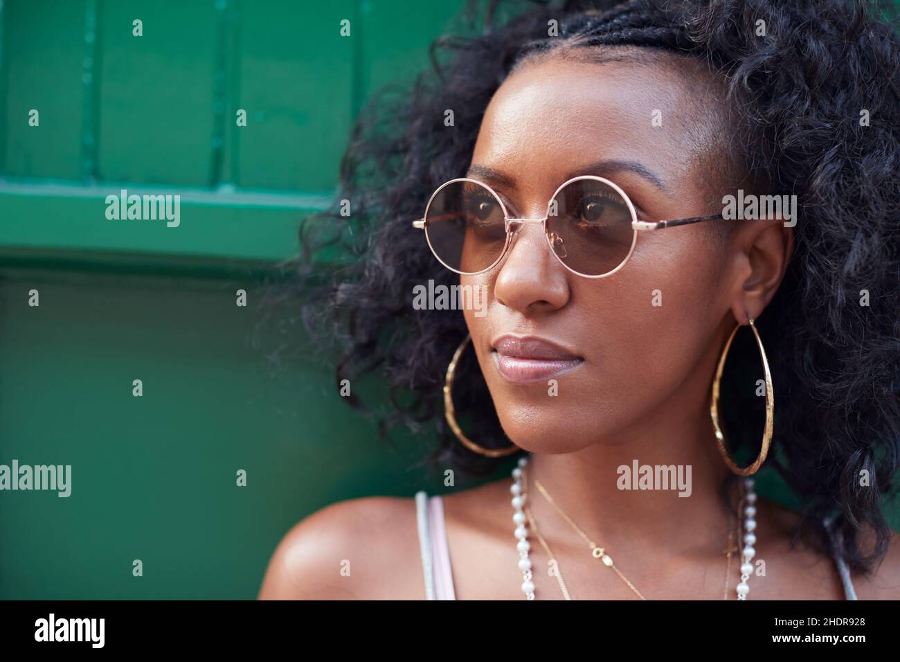 sunglasses, fashionable, Afro-american, eye glasses, eyeglasses, eyewear, glasses, fashionables Stock Photo
