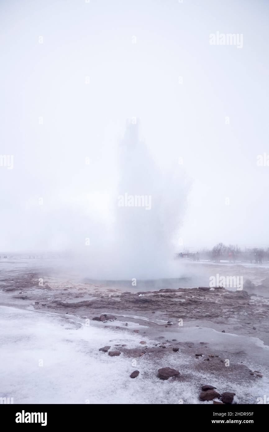 iceland, geyser, eruption, icelands, geysers, eruptions Stock Photo Alamy