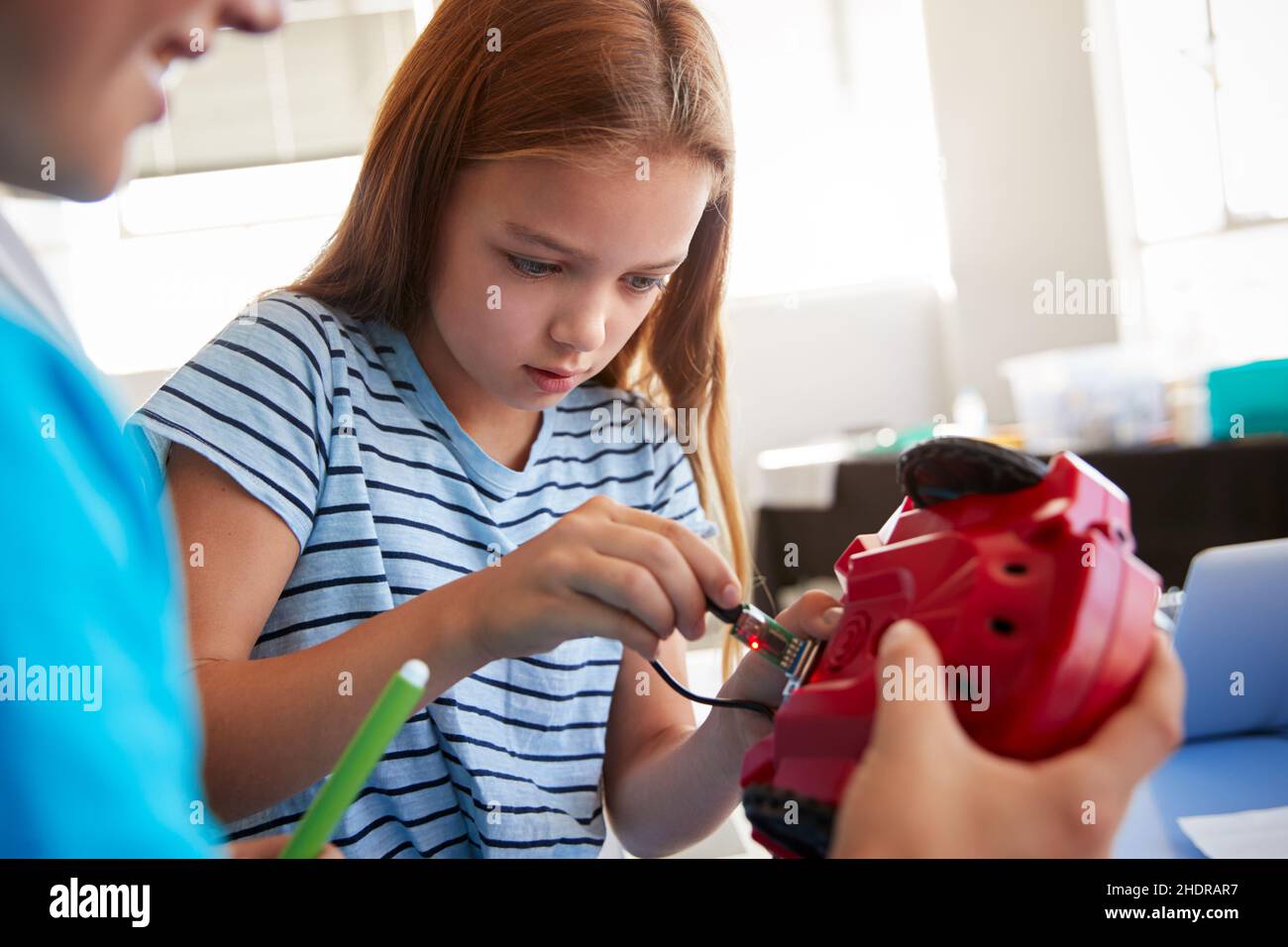girl, concentrated, girls, concentrateds Stock Photo