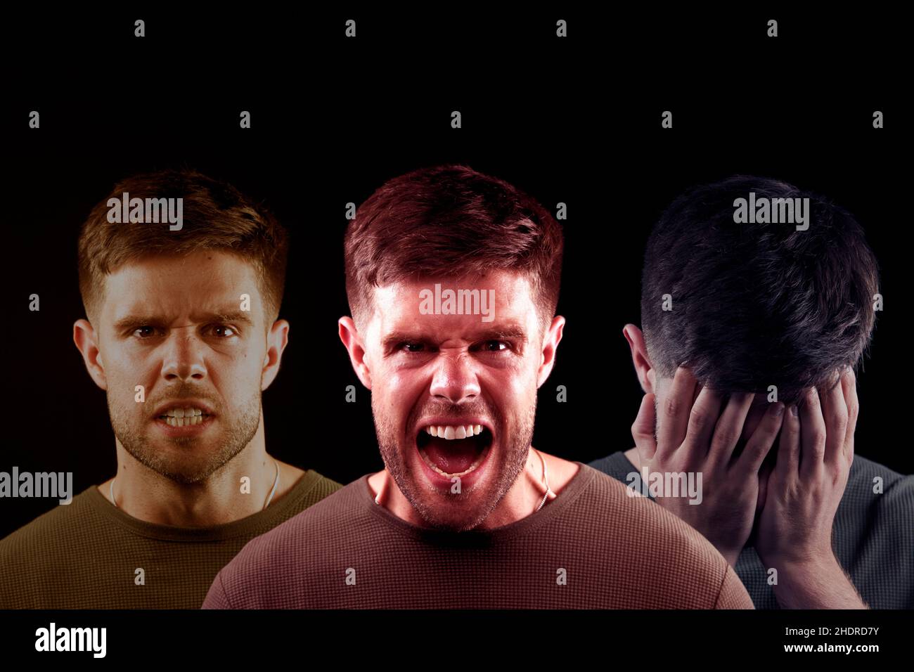 anger, mourning, hate, emotions, angers, hates, emotion Stock Photo