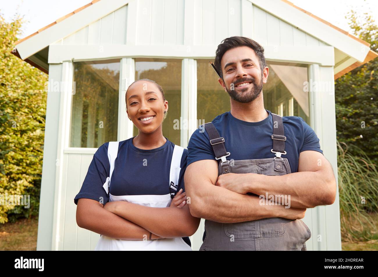 couple, teamwork, home improvement, garden arbor, pairs, teamworks ...