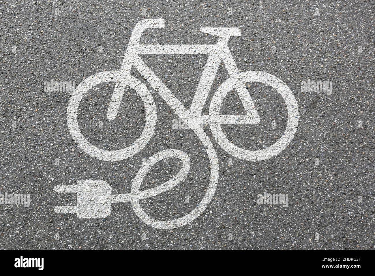 pictogram, electric bicycle, charging point, pictograms, ebike Stock
