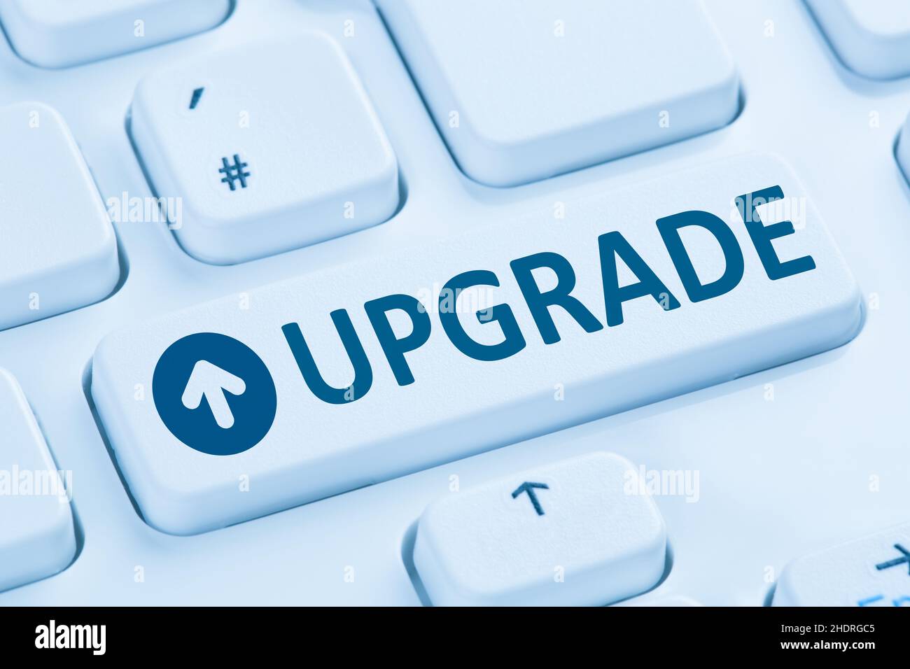 Upgrade button hi-res stock photography and images - Alamy