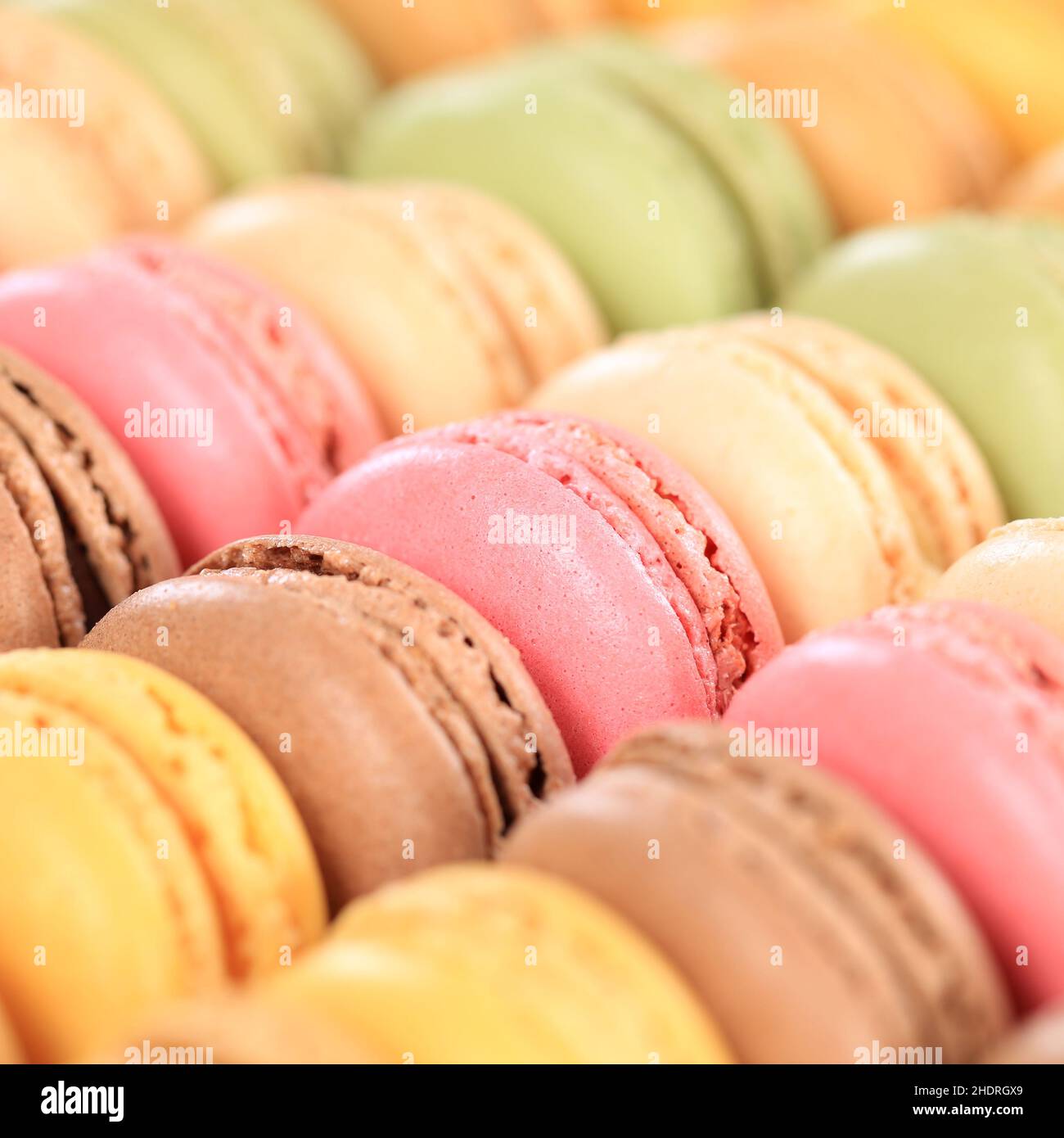 almond biscuits, macaroon, macaron, pastry, macaroons, macarons Stock Photo