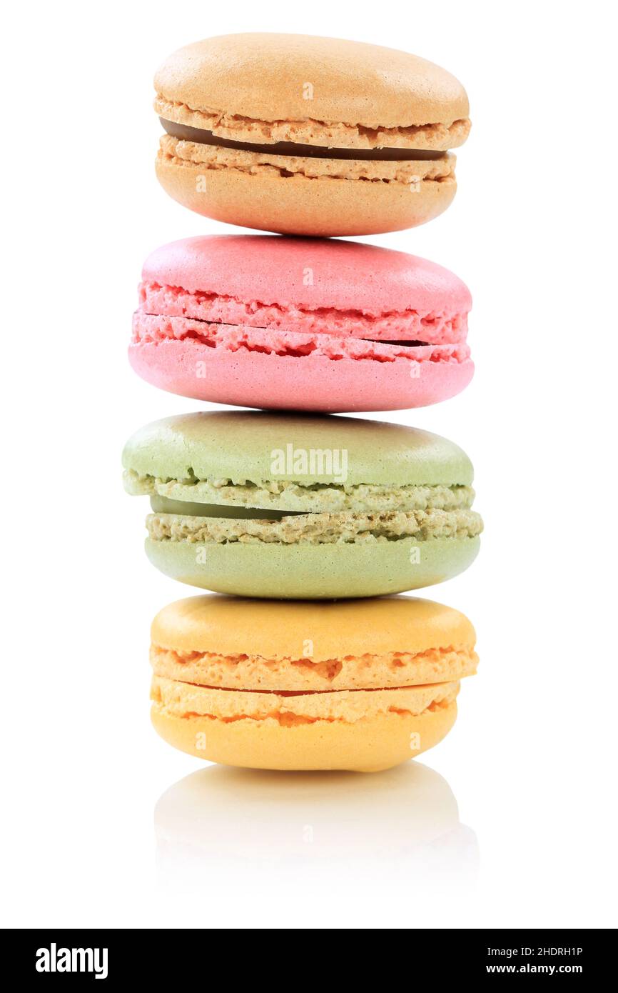 almond biscuits, macaron, pastry, macarons Stock Photo
