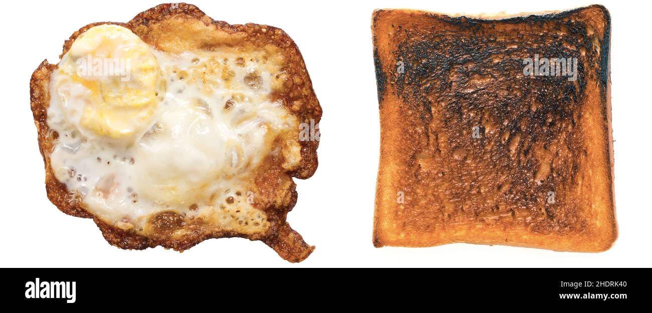 fried egg, burnt, toast, crispy, fried eggs, burnts, toasts, crispies
