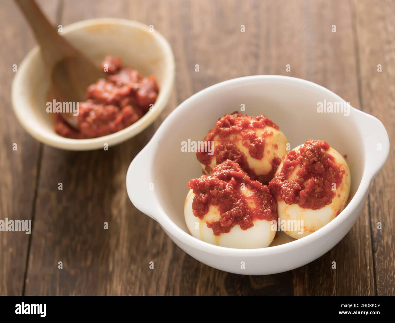 telur, singapur curry Stock Photo