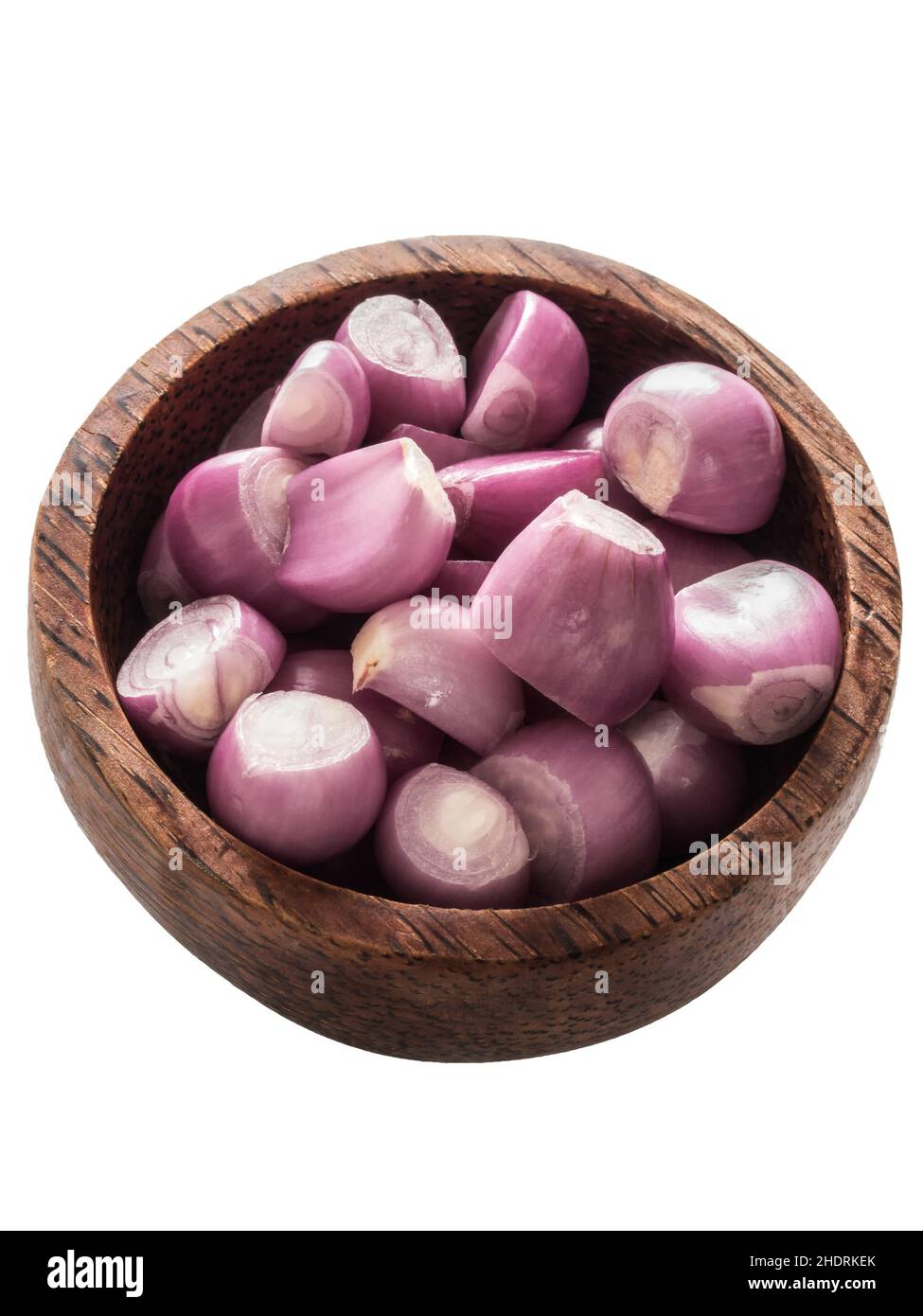 Shallots on isolated white hi-res stock photography and images - Alamy