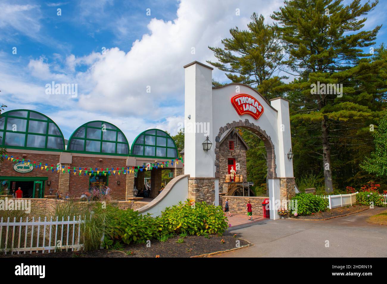 Main Entrance to Thomas Land USA in Edaville Family Theme Park in town