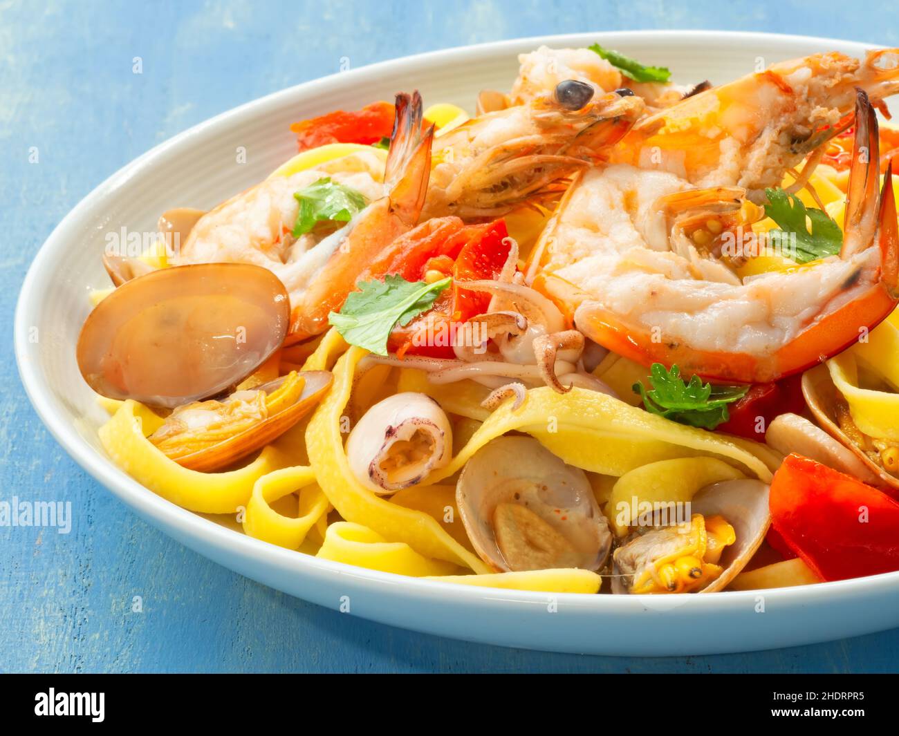 seafood, pasta, seafoods, noddles, pastas Stock Photo Alamy