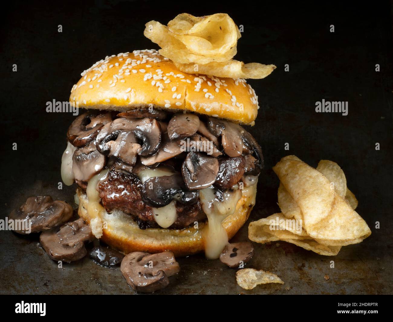 fast food, potato chip, burger, fastfood, potato chips, burgers Stock