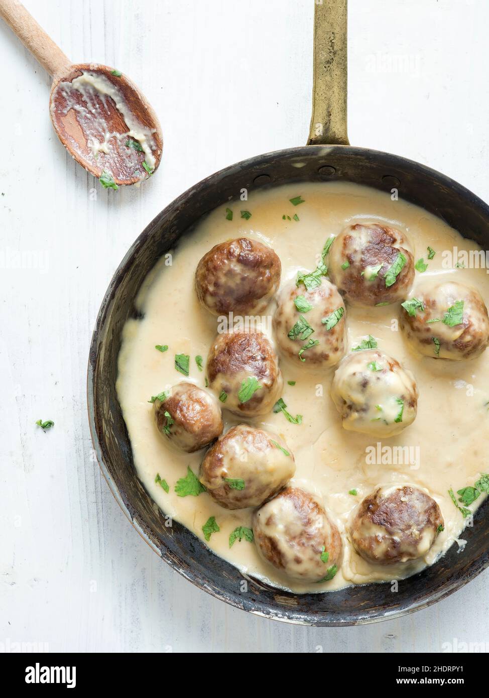 meatballs, cream sauce, meatball, cream sauces Stock Photo Alamy