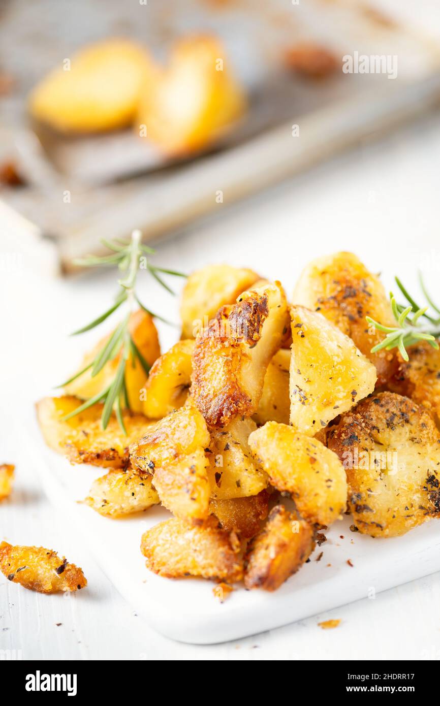 side dish, crispy, Baked potato, side dishs, crispies Stock Photo - Alamy