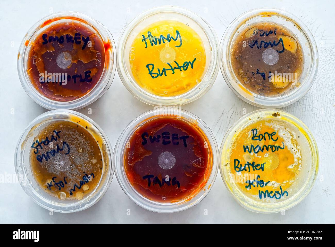 Sauces in plastic containers hi-res stock photography and images - Alamy