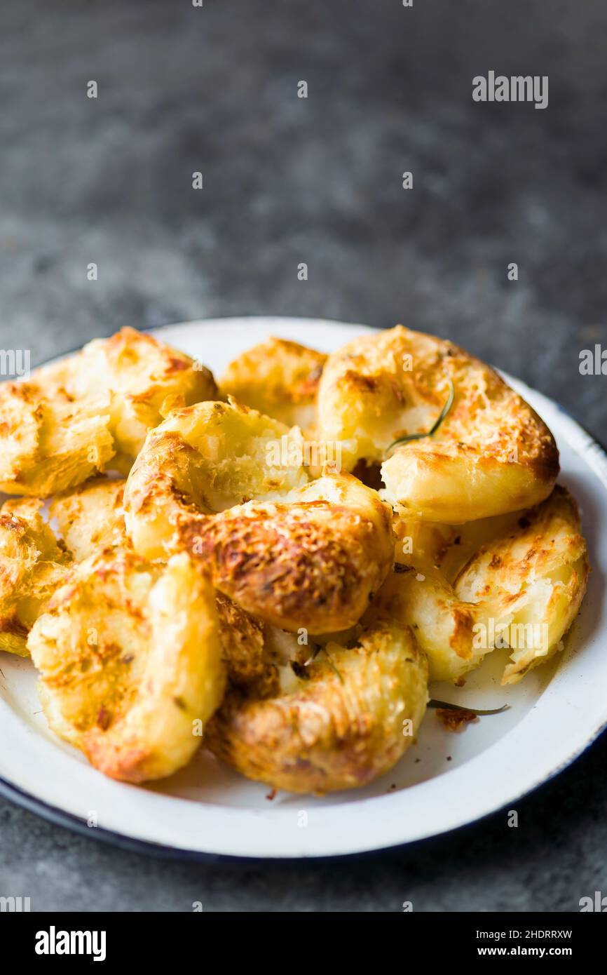 side dish, crispy, baked potato, side dishs, crispies Stock Photo - Alamy
