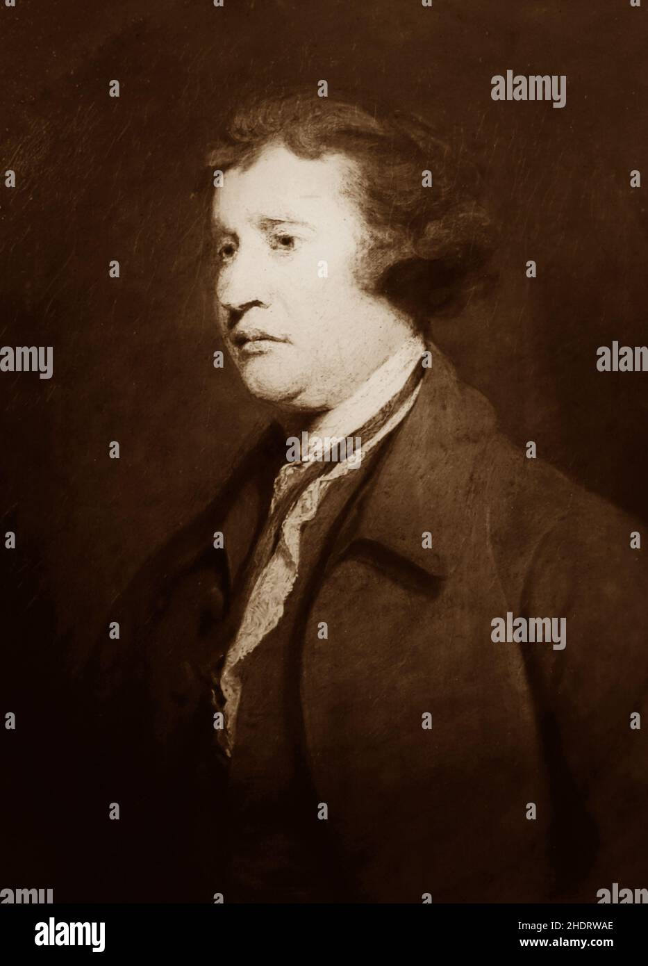 Edmund Burke (b1729, d1797) Stock Photo