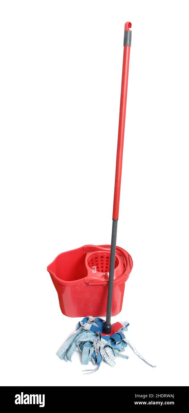 Mops and plastic buckets hi-res stock photography and images - Alamy