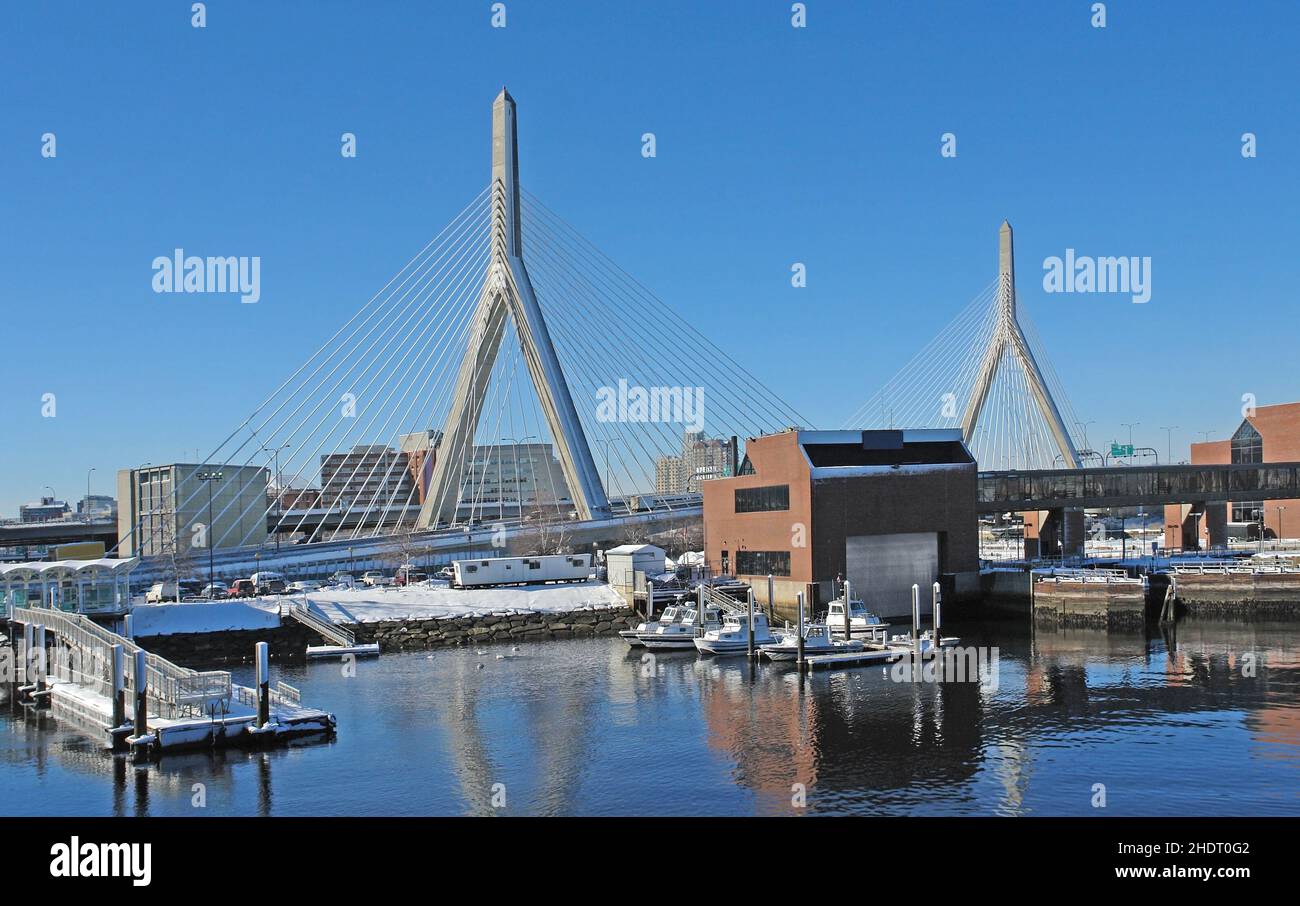 suspension bridge, cablestayed bridge, charles river, suspension